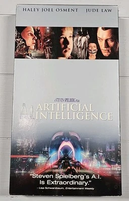  AI Artificial Intelligence VHS, 2002 Haley Joel Osment, Jude Law - Image 1 of 4