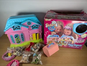 Vintage 2005 Puppy In My Pocket Playset With Dogs + Cats + Accessories Boxed - Picture 1 of 24