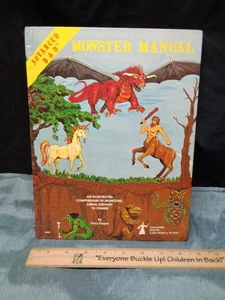 Monster Manual AD&D Advanced Dungeons Dragons 1978 Hardcover fourth edition - Picture 1 of 8