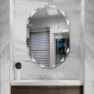 Single Beveled Edge Frameless Wall Mount Bathroom Vanity Mirror, 24” X 36”|Silve - Picture 1 of 6