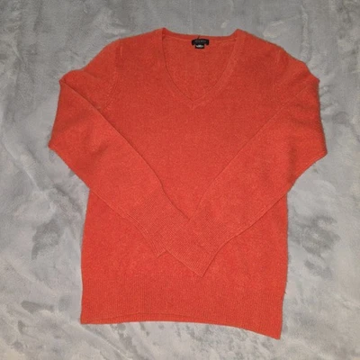 Suéter de cachemir Only Mine para mujer talla pequeña suéter rojo 2 capas silencioso de lujo Foto 1 de 4