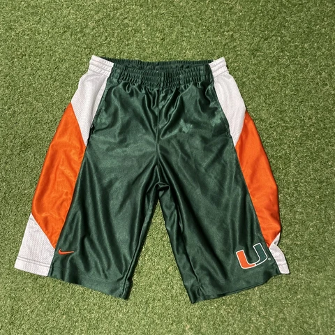 Nike University Of Miami Hurricanes Mens Size Large L Athletic Shorts gym Cover