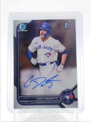 CADE DOUGHTY 2022 BOWMAN CHROME DRAFT 1ST AUTOGRAPH AUTO - Image 1 of 2