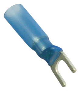 Terminale forcella isolata termoretraibile DBG M5 terminal forcella 1,5-2,5 mm blu confezione da 25 - Foto 1 di 1