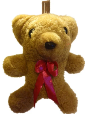 Oso de Peluche Llavero Suave Lindo Genuino Piel de Oveja Coche Bolso de Mano Llavero Bolso Colgante Foto 1 de 2