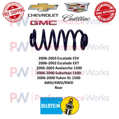 Muelle helicoidal trasero azul de repuesto Bilstein B3 OE para Yukon XL Suburban Escalade Foto 1 de 4