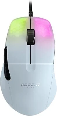 ROCCAT Gaming Mouse Kone Pro White Optical 19K PTFE Reflex RGB German Design New - Image 1 of 4