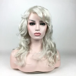 STUDIO WIGS Premium Glam Anime Cosplay Theatrical Wig - Rose SILVER WHITE - Picture 1 of 5