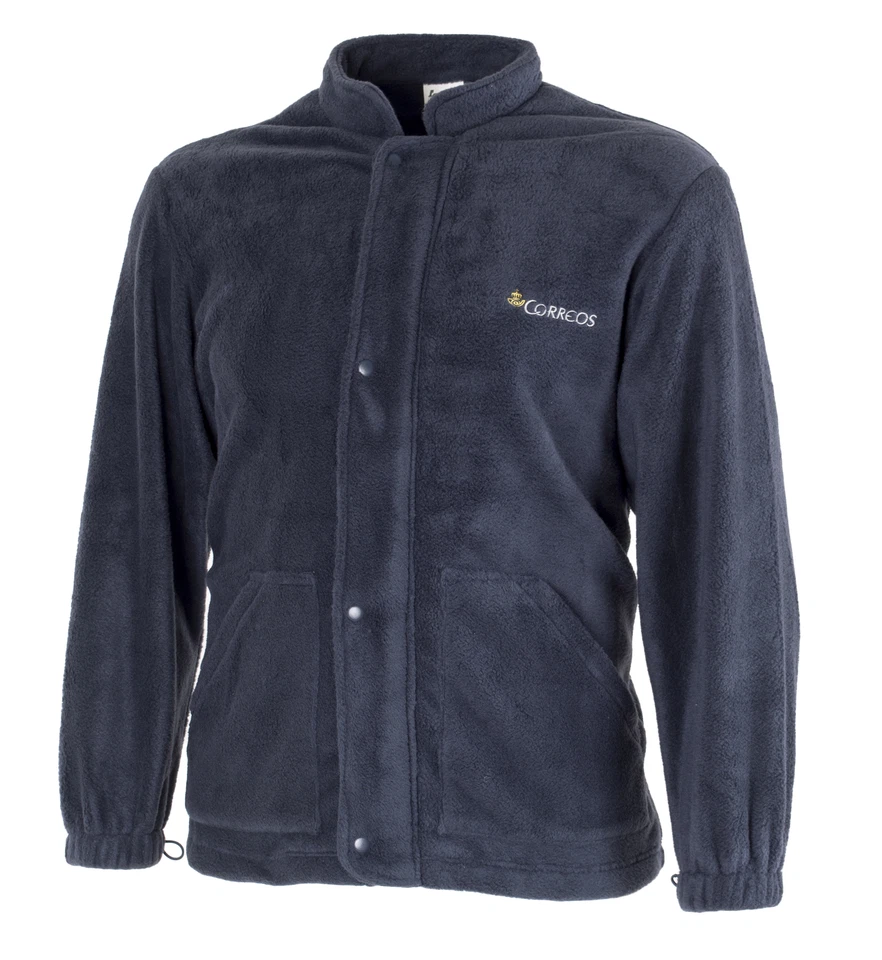 Correos Postal Service Black Fleece Jacket Thick Soft Warm Fleece Fast Ship - Image 1 of 1