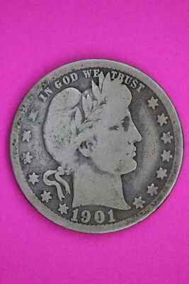 1904 O Barber Liberty Silver Quarter Guaranteed Authentic & Genuine Coin 1464 - Image 1 of 3