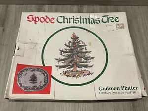 Spode Christmas Tree Gadroon Platter 16.25" S3324-A6 MSRP $270 - Picture 1 of 15