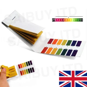 Litmus pH 1 to 14 Test Paper Book 80 Strips Universal Full Range Strips Tester - Picture 1 of 2