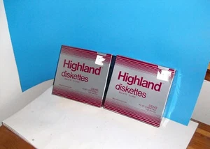 3M HIGHLAND 5 1/4" DISKETTES DS HD HIGH DENSITY 20 DISKETTES UNOPENED - Afbeelding 1 van 1