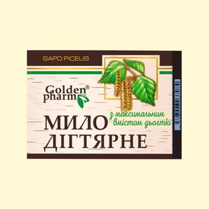 Teerseife Golden Pharm 5 x70 g.  Birkenteerseife Дегтярное мыло - Bild 1 von 1