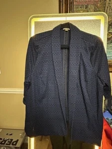 Avenue Women’s Plus Size 20 Blue and  Black Blazer Professional Dress - Picture 1 of 3