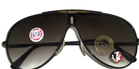 FSU Sunglasses Florida State Seminoles Blocks 95% UVB 65% UVA New Cover