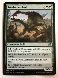 MTG Adventures In The Forgotten Realms Loathsome Troll 192/281 NM - Picture 1 of 2