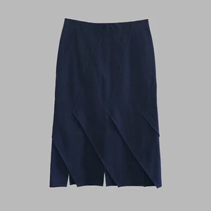 Falda jersey panel capas azul marino COS | Talla XS - Imagen 1 de 5