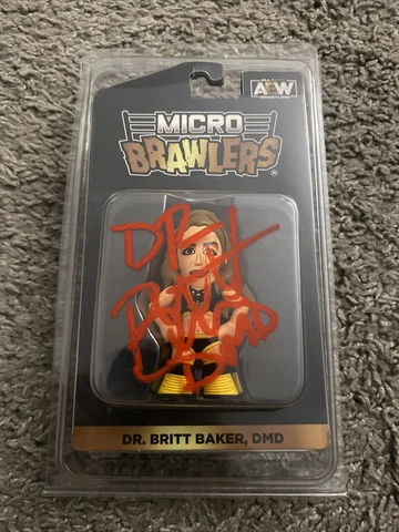 SIGNED AEW Dr. Britt Baker DMD Micro Brawler Wave 1 (ONLY ONE IN EBAY) Cover