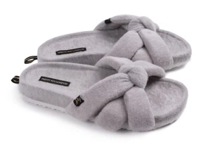 Pretty You London - Knotted Terry Slider - Grey - - Picture 1 of 1