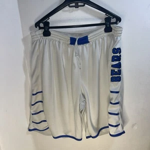 Nike White BasketballShorts with Blue Bears Logo Athletic Performance Drawstring - Picture 1 of 5
