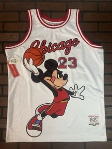 MICKEY MOUSE #23 White Headgear Classics Basketball Jersey ~Never Worn~ 2XL - Picture 1 of 9