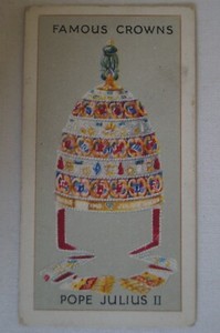 Famous Crown Series 1938 Pre WWII Godfrey Phillips Collector Card Pope Julius II