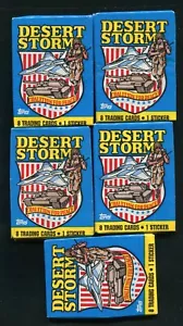 Five Desert Storm Coalition For Peace Topps Card Packs - Picture 1 of 5