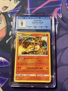 Charizard Non-Holo 14/181 SM Team Up Cgc 9.5 Mint Pokemon With Sub Grades - Picture 1 of 3