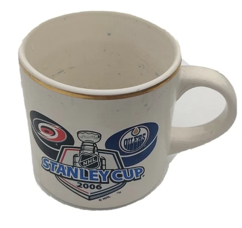 2006 NHL Stanley Cup Edmonton Oilers Carolina Hurricanes Coffee Cup Mug 12 oz Cover