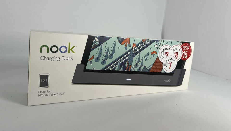 Nook Charging Dock for 10.1" Tablet Hands Free Upright Stand, B&N, NEW, SEALED - Image 1 of 1