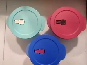 NEW Tupperware Crystalwave Plus 8 1/2 CUP Round Microwave Reheatable BPA-Free - Picture 1 of 9