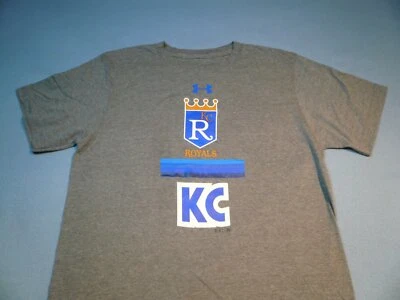 Under Armour Kansas City Royals Retro Lockup Throwback Logo BRAND NEW shirt UA - Image 1 of 4