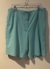 Womens Blue EP Pro Classic Golf  Shorts Easy Care Blended Fabric Size 14