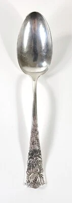George Shiebler & Co 1886 Sterling Silver Chrysanthemum Pattern Spoon 8 1/4" - Image 1 of 4