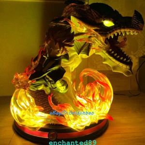 FAIRY TAIL Natsu Statue Fire Dragon Model SD Size GK Collection Painted Statue - Picture 1 of 11