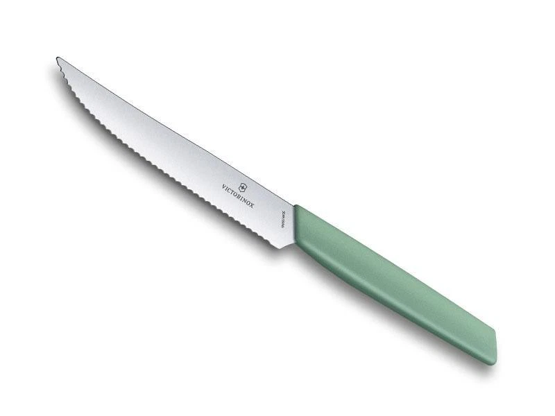 Victorinox - Cuchillo Steak Cog 4 11/16 pulgadas suizo moderno - verde pastel - Foto 1 de 1