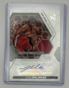 JOSH CHILDRESS 2006 Topps Big Game Collection Material Auto /75 Hawks Jersey SP - Picture 1 of 2