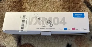 Bietrun Pink Wireless Microphone UHF Metal Dynamic Handheld New Sing - Picture 1 of 2