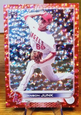 Janson Junk 2022 Topps S2 Red Foilboard Rookie RC SP #'d 197/199 #594 Brewers - Image 1 of 4