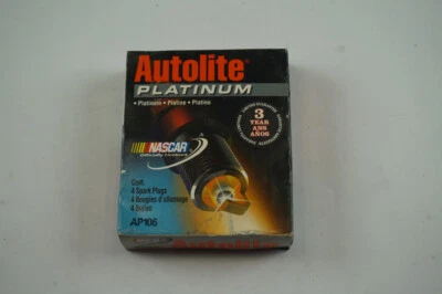 Bujía Autolite Platinum AP106 paquete de 4 NOS Foto 1 de 4
