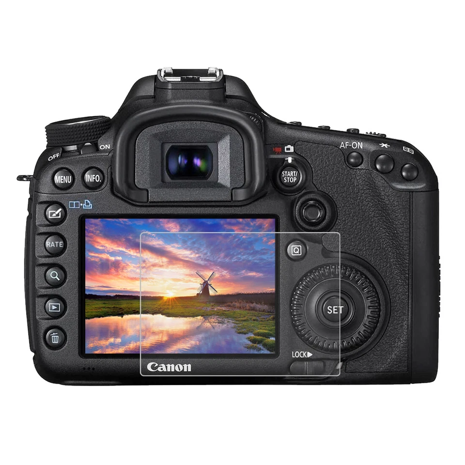 Tempered Glass Screen Protector For Canon EOS 5D Mark III (5D3) Anti-Scratch - Image 1 of 4