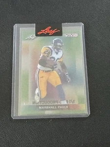 Fútbol americano Marshall Faulk 2024 Leaf Vivd 1/1 prueba de preproducción - Imagen 1 de 2