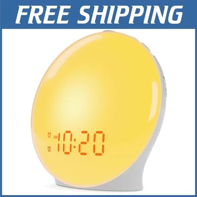 Kids Alarm Clock - Sunrise Simulation, Dual Alarms, 7 Colors - Image 1 of 4