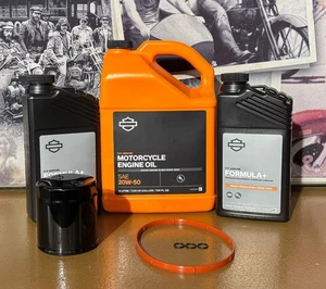 Harley Davidson 07-16 Softail Twin Cam Motor Trans schwarz Ölfilter Service Kit - Bild 1 von 3