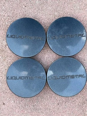 Liquidmetal Motorsports Gloss Gunmetal Wheel Center Cap CAP5373 Set Of 4 Caps - Image 1 of 4