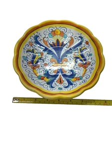 Deruta Wall plate hand painted Italy colorful - Picture 1 of 7