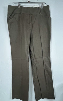 Pantalones Cabi Mujer Talla 10 Oliva Pierna Recta Mezcla Lino Elástico Estilo 492 Nuevos Foto 1 de 4