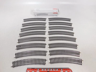 DP57-1# 16x Märklin H0 AC 2232 Track Piece K-Track Curved Very Good +1x Box - Image 1 of 4