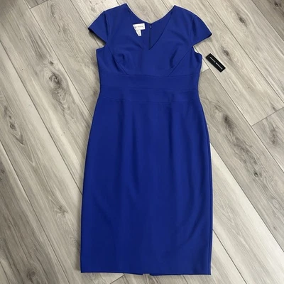Vestido para mujer Donna Morgan azul cobalto talla 14 nuevo con etiquetas Foto 1 de 4